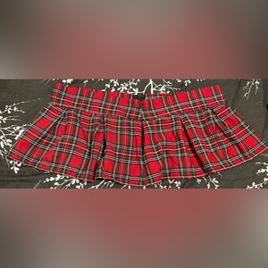 Plaid super mini skirt